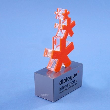 Perspex trophy DIALOGUE INTERNATIONAL