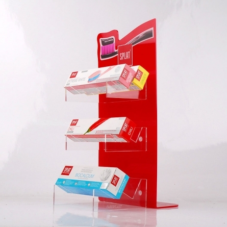 Acrylic Plexiglas Dentifrice Display Exhibitor Splat