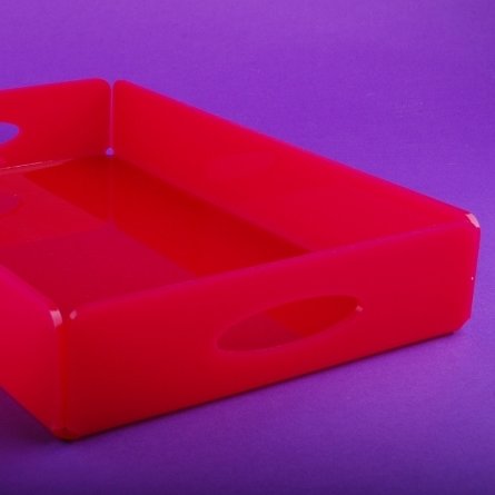 Perspex tray FUCHSIA