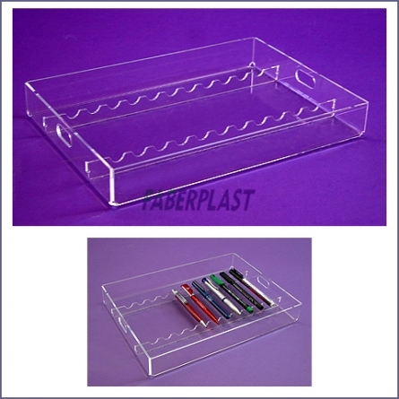 Tray Plexiglas Artículos Escritura