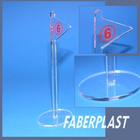 Desktop Display Plexiglass Flag Table Indicator