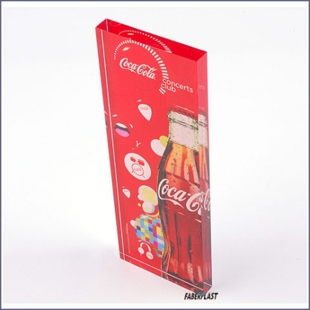 Acrylic Plexiglas Bloc Coca Cola 