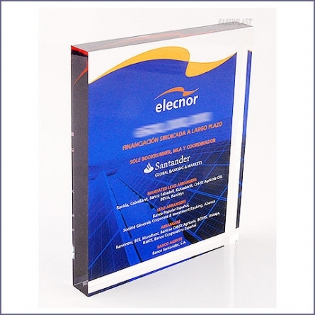 Acrylic Plexiglas Bloc Elecnor