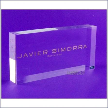 Acrylic Plexiglas Bloc Javier Simorra
