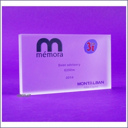 Acrylic Plexiglas Bloc Mémora