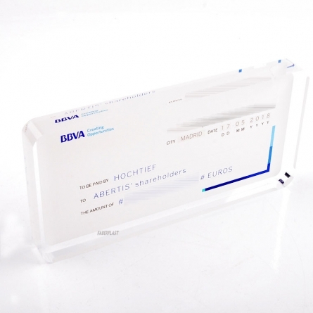 Perspex Block BBVA HOCHTIEF