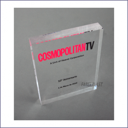 Acrylic Plexiglas Corporate Bloc Cosmopolitan