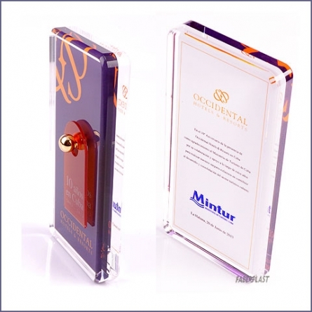 Acrylic Plexiglas Bloc Occidental Hotels 