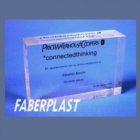 Corporate Bloc Plexiglas Pricewater Housecoopers