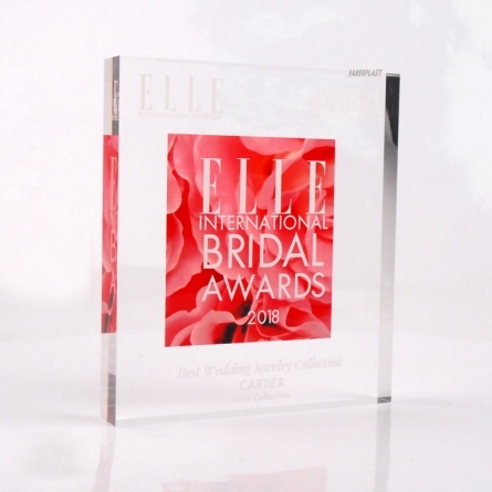 Perspex Block Trophy ELLE BRIDAL AWARDS 2018