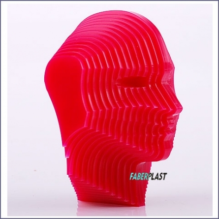 Acrylic Plexiglas Bust 3d