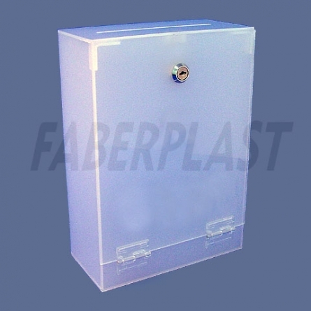 Suggestion Mail Box White Plexiglas