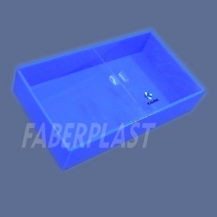 Blue Acrylic Plexiglas Box Karma