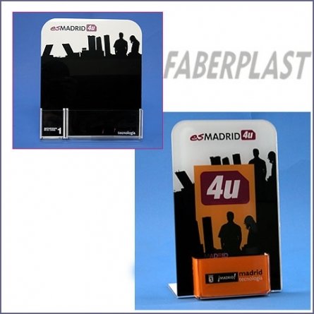 Brochure Holder Plexiglass Madrid 4u