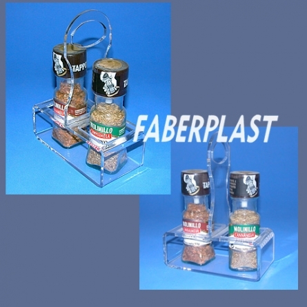 Stand Plexiglas Spices Pot 