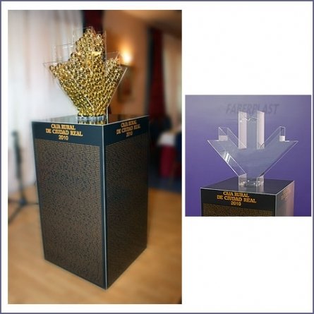 Exhibitor Methacrylate Caja Rural Ciudad Real