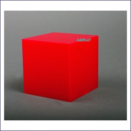 Acrylic Plexiglas Cube Fuchsia