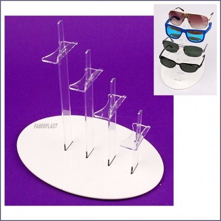 Acrylic Plexiglas Display Exhibitor 4 Glasses
