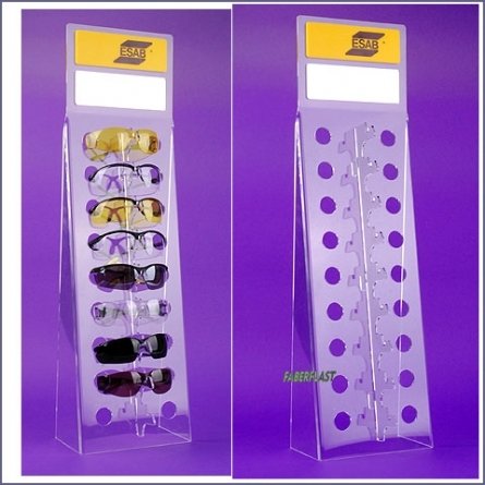 Acrylic Plexiglas Display Exhibitor Glasses Esab