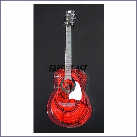 Perspex guitar DECORATED