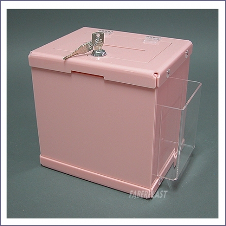 Perspex piggy bank COLOR