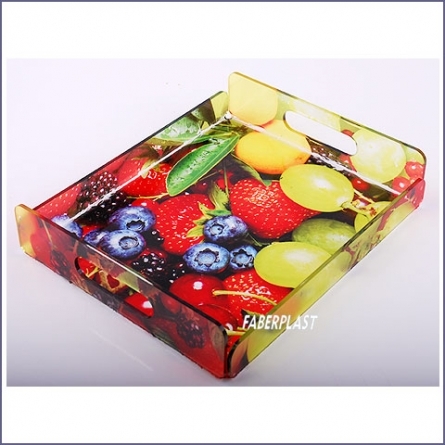 Acrylic Plexiglas Tray Fruits Digital Printing