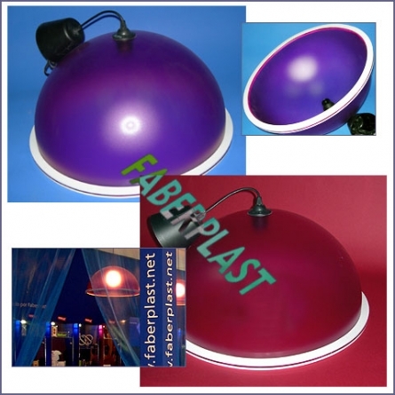 Acrylic Plexiglas Lamp Hemispherical