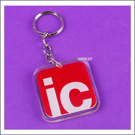 Acrylic Plexiglas Keyring Ic
