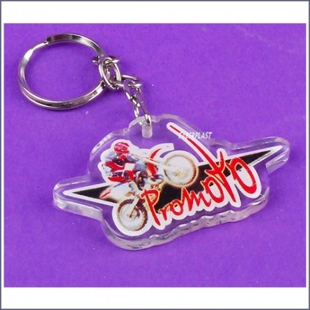 Acrylic Plexiglas Keyring Promoto