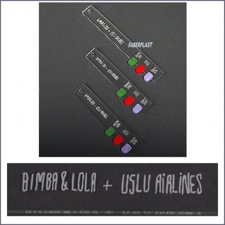 Acrylic Plexiglas Plate Show Card Bimba & Lola