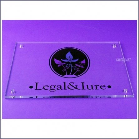 Acrylic Plexiglas Plate Legal & Lure