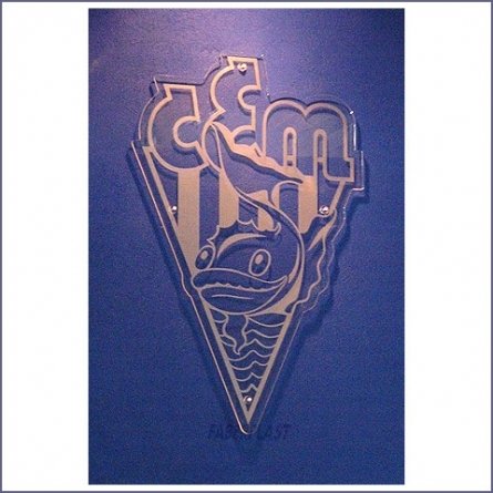 Plaque Plexiglas Company Logo Cem