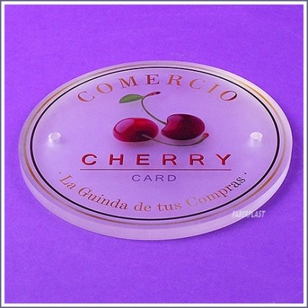 Acrylic Plexiglas Plate Comercio Cherry