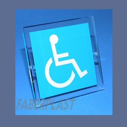Disabled Plate Plexiglas Minusvalidos