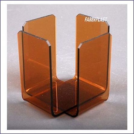 Acrylic Plexiglas Napkin Holder Brown