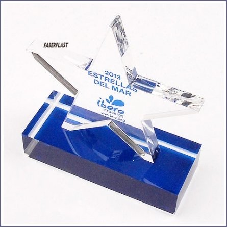 Acrylic Plexiglas Trophy Ibero