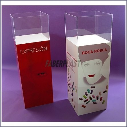 Acrylic Plexiglas Urn Exhibition Digital Printing